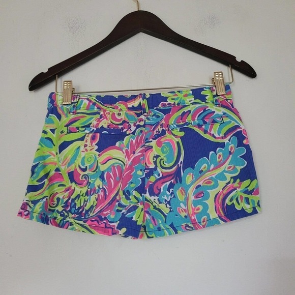 Lilly Pulitzer Girls Mini Callahan Shorts Size 12 Multicolor Lightweight - Picture 5 of 8